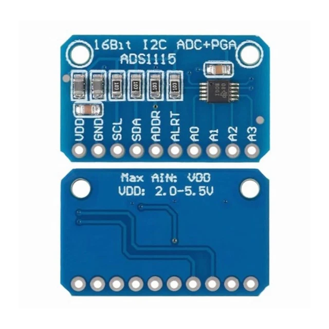 ADS1115 I2C IIC 16 Bit 4 Channel I2C ADC Module Analog to Digital ...