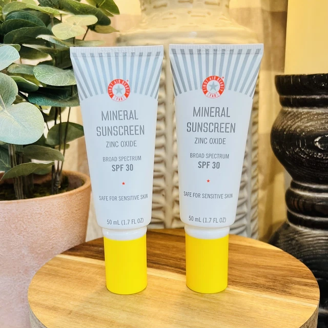 2x First Aid Beauty MINERAL SUNSCREEN SPF 30 Broad Spectrum 1.7 Oz Ex: 6/24 + 🎁