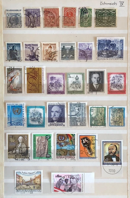Briefmarken / Stamps - Österreich / Austria - Lot 9 - 1899-1998 - Gestempelt