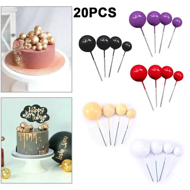 20x Bunt Ballon Kuchen Topper Dessert Hochzeit Geburtstag Party Deko Tortenfigur