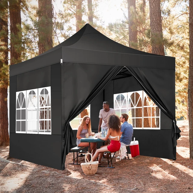 Pavillon 3x3 m Wasserdicht Faltpavillon Pop Up Partyzelt Gartenzelt UV Schutz