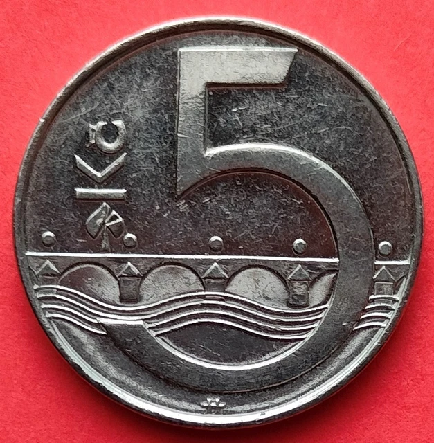Moneta  Repubblica Ceca , 5 Korun del 2010  ,  circolata