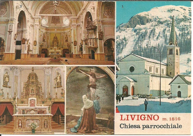 Livigno (Sondrio) Chiesa Parrocchiale Santa Maria Nascente, Esterno e Interni