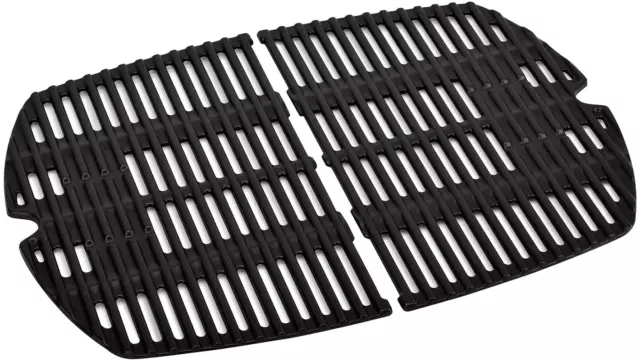 Cast Iron Cooking Grid Grates 2-Pack 15.3" for Weber Q200 Q220 Q2000 Q2200 Q2400