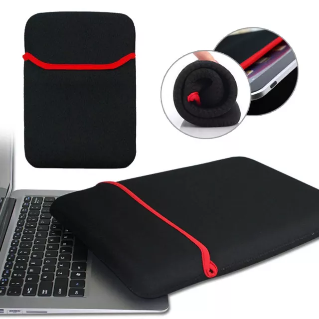 Black 10'' Laptop Bag Mini Pouch Case Cover Sleeve Protetor For Notebook Tablet