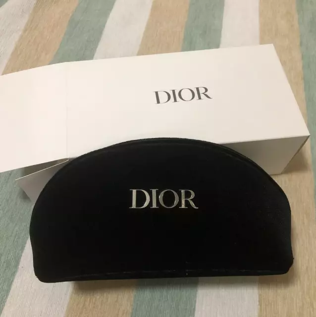 Dior Beaute Authentic Trousse Clutch Travel Pouch Glasses Case Makeup Bag