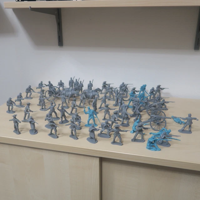 Konvolut Figuren (Airfix, Revell, Italeri (?) 1:32 "Amerikanischer Bürgerkrieg "