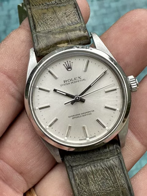 DA COLLEZIONE ROLEX Oyster Perpetual 1002 quadrante in acciaio