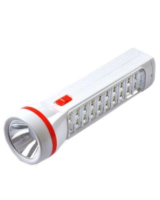 LED Luce Di Emergenza Torcia Portatile Lampada Ricaricabile Bianca 21 Led Con Cavo 