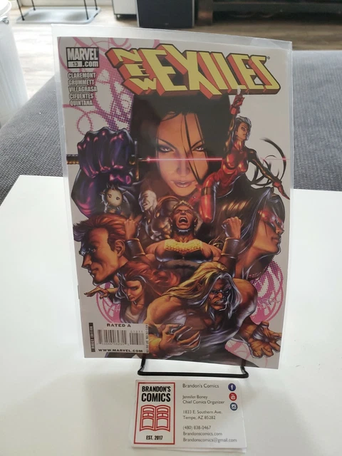 New Exiles Comic 13 Cover A First Print 2008 Chris Claremont Grummett Marvel