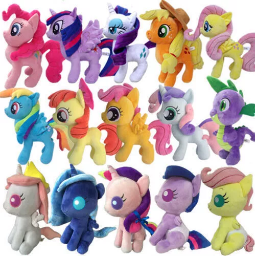 30Cm My Little Pony Plüsch Twilight Rarity Apllejack Pinkie Fluttershy Rainbow