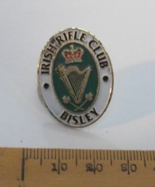 Shooting pin badge - Irish Rifle Club - Bisley