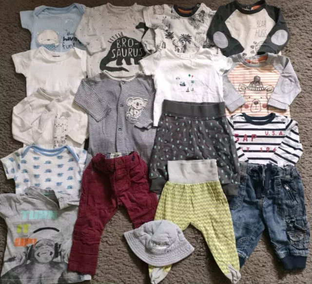 Baby Boys 3-6 Months Mths. Job Lot Bundle. Tops, Joggers, Jeans,  Outfits