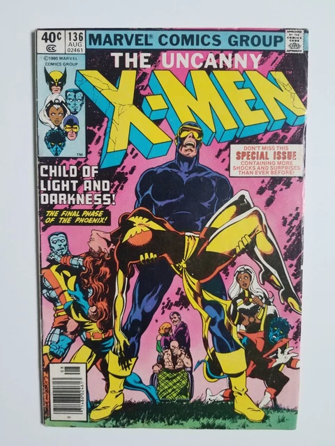 Uncanny X-Men #136 (1980 Marvel Comics) Dark Phoenix Saga ~ Midgrade Copy