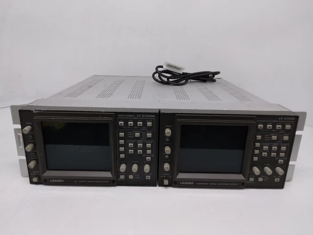LEADER LV 5152A & LV 5100D Waveform Monitors