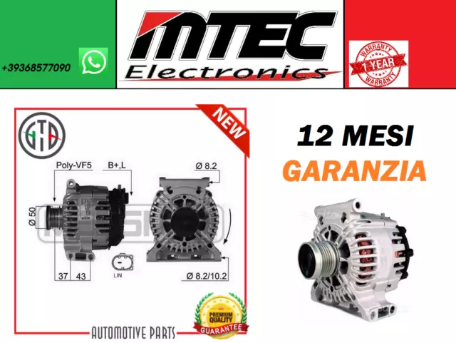 Alternatore Mercedes Tg15C034 Mercedes Benz Classe A / Classe B / Classe C