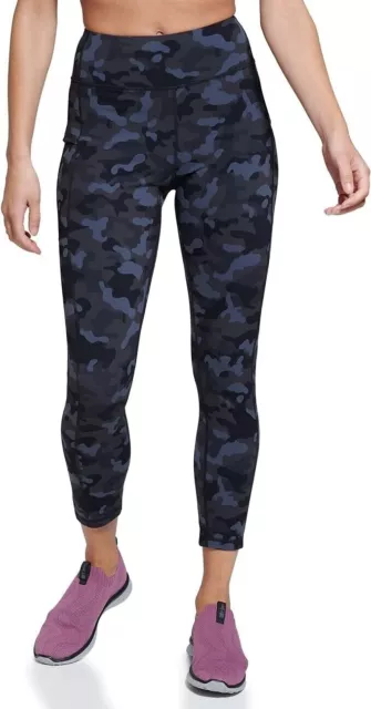 New BASS OUTDOOR Women's Rover Ankle Length Leggings 26" Side Pockets Camo Large