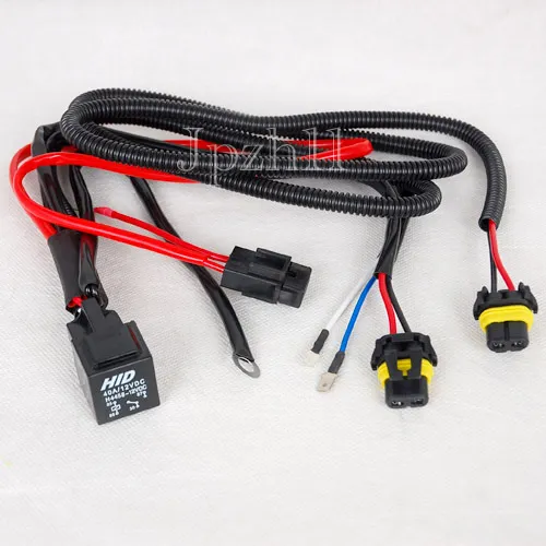 Car HID Xenon Headlight H1/H3 Bulbs Light Relay Fuse Cable Wiring Wire Harness