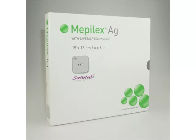 Mepilex Ag 15X15CM Stérile, 5 Pièce PZN 02227274 Réf 287310