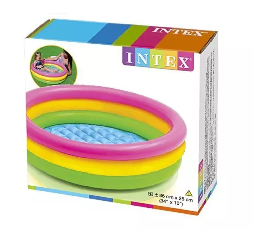 Piscina hinchable 3 aros para bebe o niños: sunset Intex, jardin, patio, Env.24h