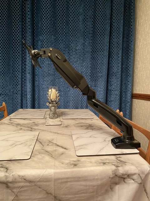 PC MONITOR ARM - Height Adjustable Gas Assisted - VESA mount 75mm/100mm ...