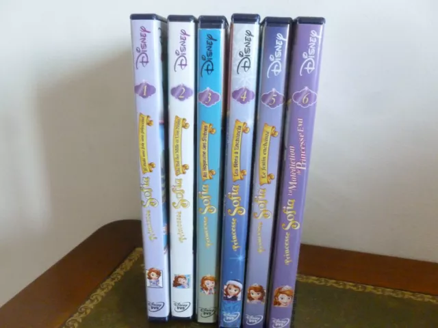 Lot 6  Dvd Pour Enfant Disney Junior La Princesse Sofia