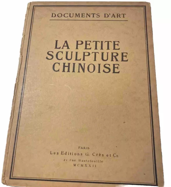 La Petite Sculpture Chinoise 1922 Arts & Crafts Rudolph Schaeffer Design Signed