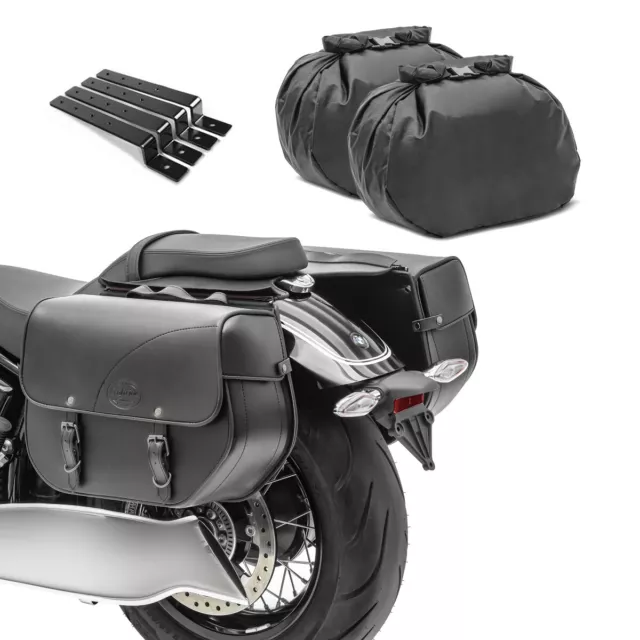 Satteltaschen KY + Haltesatz für Hyosung GV 125/ 250/i