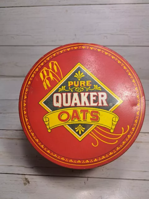 Vintage 1983 Pure Quaker Oats Collectible Tin Limited Edition 1983 Signs Farm