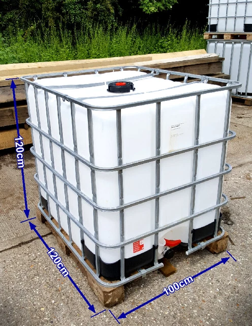 IBC CONTAINER 1000 Litre. Water Storage Tank. EUR 70,97 - PicClick DE