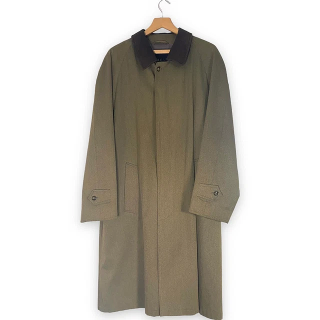 JAEGER MENS VINTAGE Overcoat Coat Long Tonic Lining Made in Germany 40R