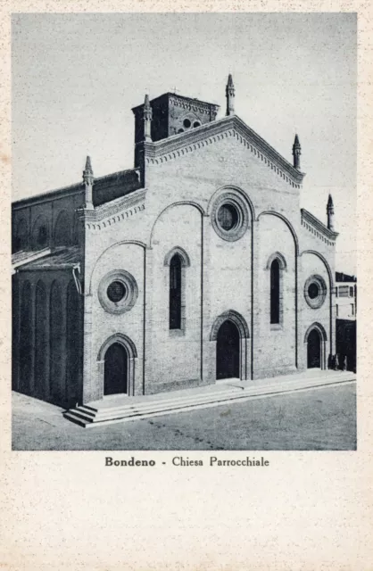 Cartolina  Italia Ferrara Bondeno Chiesa Parrocchiale Italy Postcard