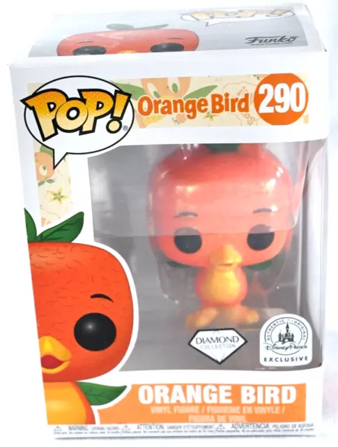 Funko Pop Orange Bird 290 Disney Exclusive Diamond Collection Figure W/Protector