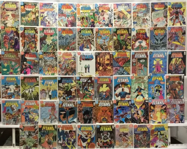 DC Comics The New Teen Titans Run Lot 12-89 Plus Annual 1,3,4 - Missing in Bio