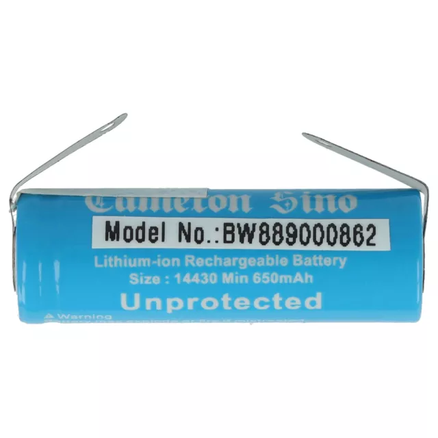 Batteria 650mAh per Philips VisaPure Advanced SC5320, SC5340, SC5360