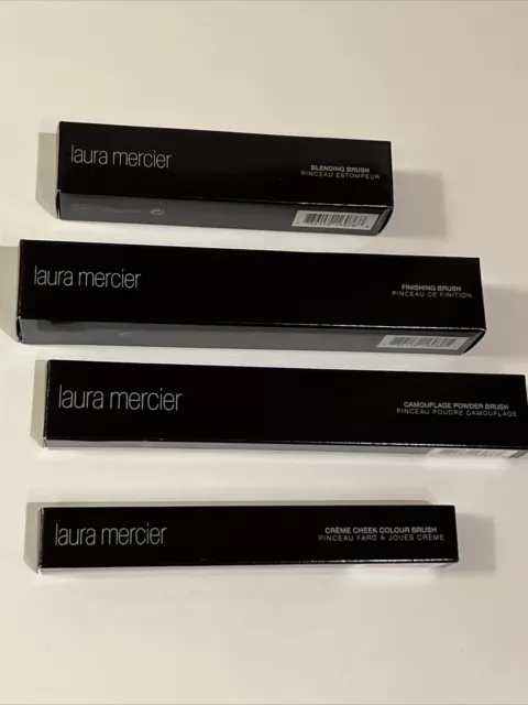 Set Of 4 LAURA MERCIER Blending Brush, Finishing Brush, Camouflage Powder Brush+ Set Of 4 LAURA MERCIER Blending Brush, Finishing Brush, Camouflage Powder Brush+