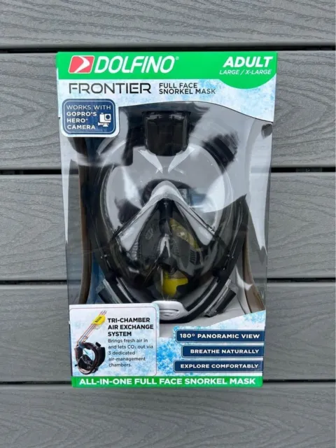 Dolfino Frontier Full Face Snorkel Mask Large/X-Large