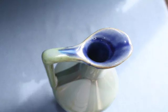 Vase aiguière pichet en céramique style grès flammé 3