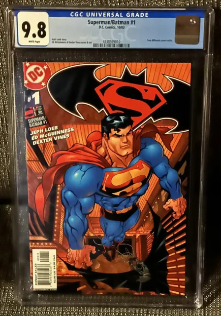 Superman/Batman #1 Cgc 9.8 Mcguinness & Vines Cover!