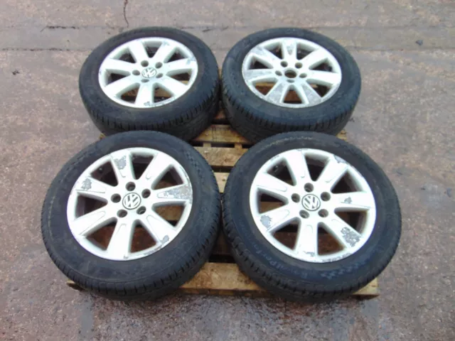 VW Passat Alloy wheels + matching tyres B6 06-10 Set of 4 16" 7J 5x112 215/55/16