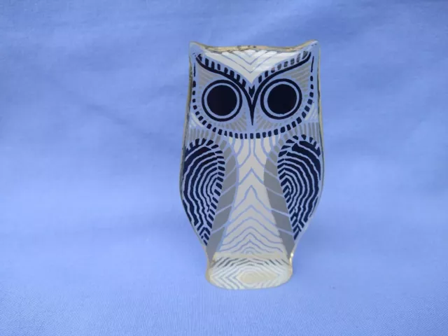 3&1/2" Abraham Palatnik Vintage Mid Century Lucite Owl Sculpture Figure