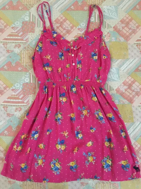 **WOW** Abercrombie and Fitch A&F Kids Girls Floral Dress Sz: L