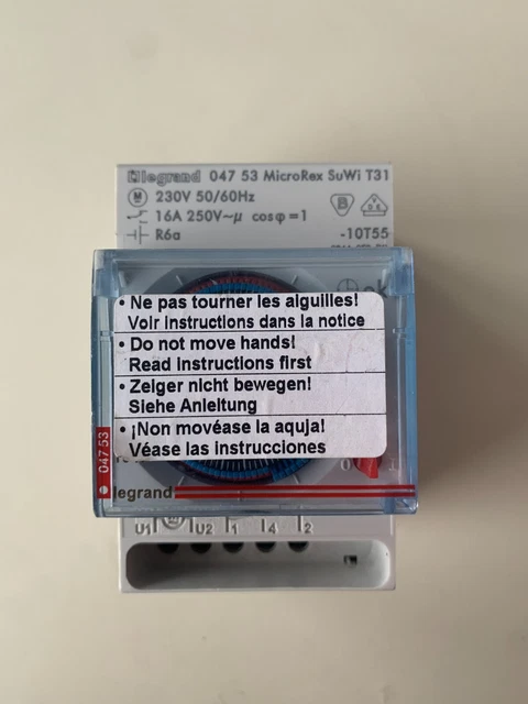 Horloges Analogiques Modulaires MicroRex SuWi T31 - Pour Installation électrique Neuve