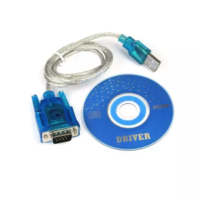 USB to RS232 DB9 Serial COM Port Cable Converter Adapter Support Windows XP 7