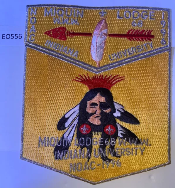 Boy Scout OA 68 Miquin Lodge  1996 NOAC Flap Set