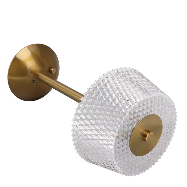 LED Table Lamp Touch Control Sensor Metal Acrylic 3 Light Color Bedside Lamp