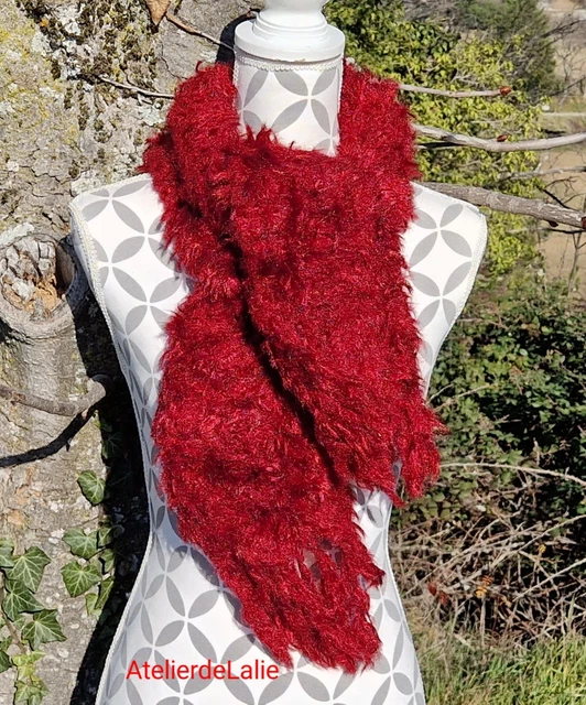 Tour De Cou Snood En Laine épais Fait Main - Couleurs Automnales - Occasion Vintage