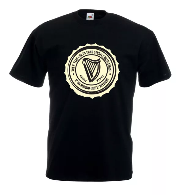 T-shirt Maglietta J1133 Fun Beer Guinness Frase Spiritosa sulla Birra