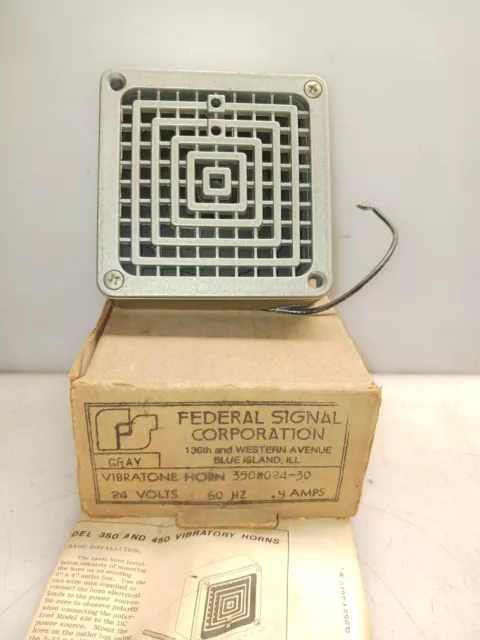 New Federal Signal 350-24-30 Vibrating Bell Mechanism