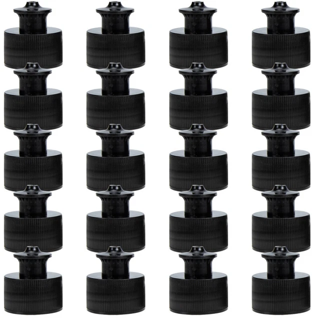 50 pz copertura tirante manuale plastica push-pull tappi per bottiglia black